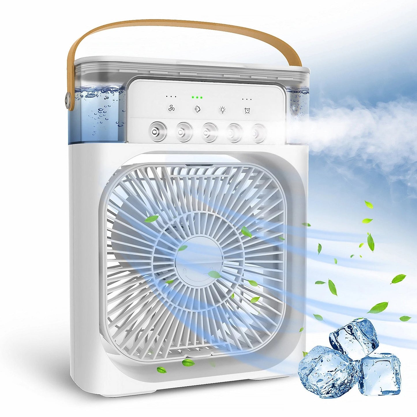 Mini Portable Air Cooler_Instant coolinf fan for Summer|3-Speed USB Air conditioner